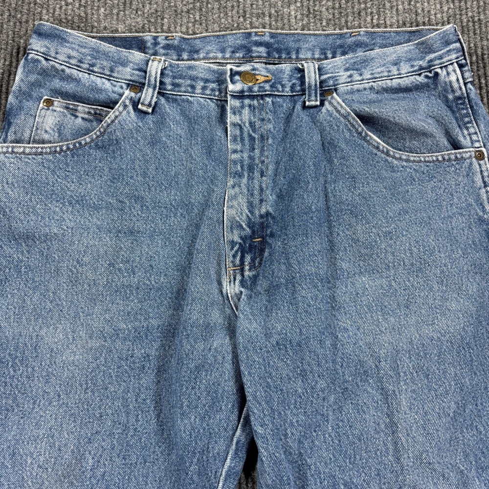Wrangler Regular Fit Jeans Mens 36x30 Blue Medium Wash Denim 96501DS - Picture 1 of 11